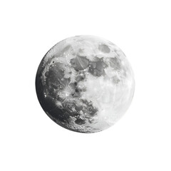 Full Moon Cratered Surface Celestial Body Night Sky,
