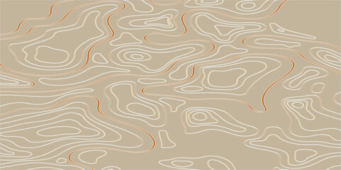 Topography grid contour map on white background, Topographic contour lines map seamless pattern. modern graphic topo diagram black line drawing geometric paper art new  design