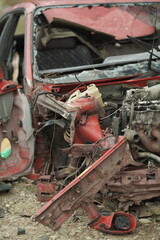 broken car wreck
