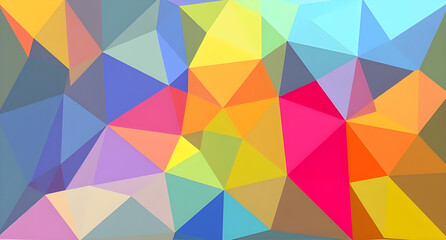 Fototapeta premium Colorful polygonal triangle professional work vector illustration 