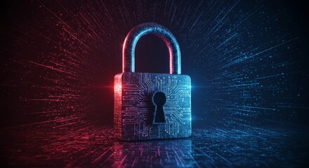 Cybersecurity Padlock