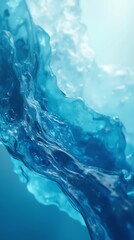 A dynamic display of flowing water, showcasing its fluidity and movement.
