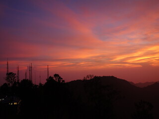 Serene Sunrise Over the Mountains