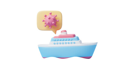 Isolated Cruise Ship Receiving Coronavirus Warning