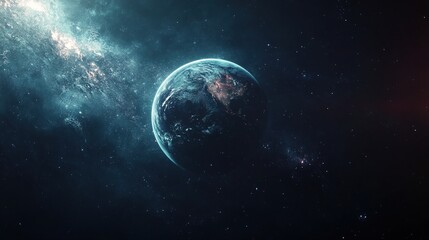 Obraz premium Earth in the vastness of space (5)