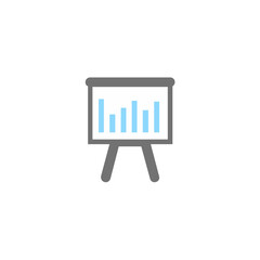 Minimalist Illustration of a business graph 