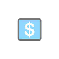 Obraz premium Minimalist Illustration of a dollar sign icon