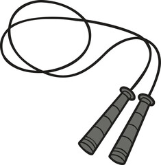 Healthy Lifestyle Jump Rope Silhouette