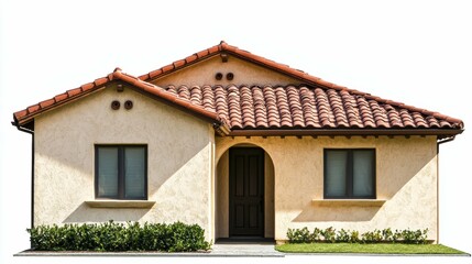 Stylish modern home exterior urban neighborhood architectural image bright daylight front view contemporary design