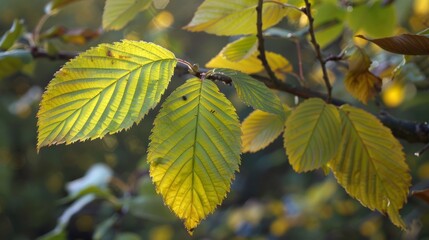 photograph of Autumn leaves evoke a feeling of both sadness and beauty, representing continuous cycle of life, development, and rejuvenation