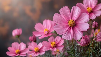 A bunch of pink flowers that are in a vase