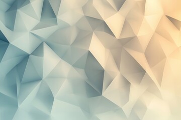 Fototapeta premium Minimalist modern minimal geometric background with subtle polygonal shapes in neutral colors, modern theme, calming, clean design backdrop