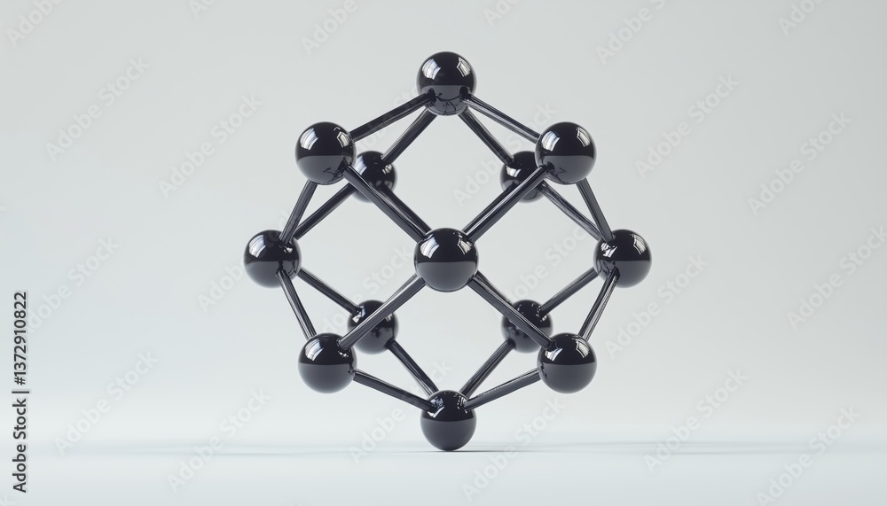 Poster abstract structure of molecules and atoms: a crucial element in science and medicine. a representati