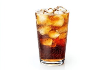 Isolated soft drink with clean white background