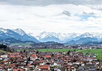 Fototapeta premium mountain village in the alps