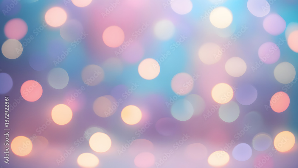 Poster abstract festive bokeh: a soft and enchanting display of vibrant bokeh lights creates a dreamy atmos