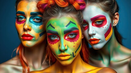 Fototapeta premium Unusual makeup.