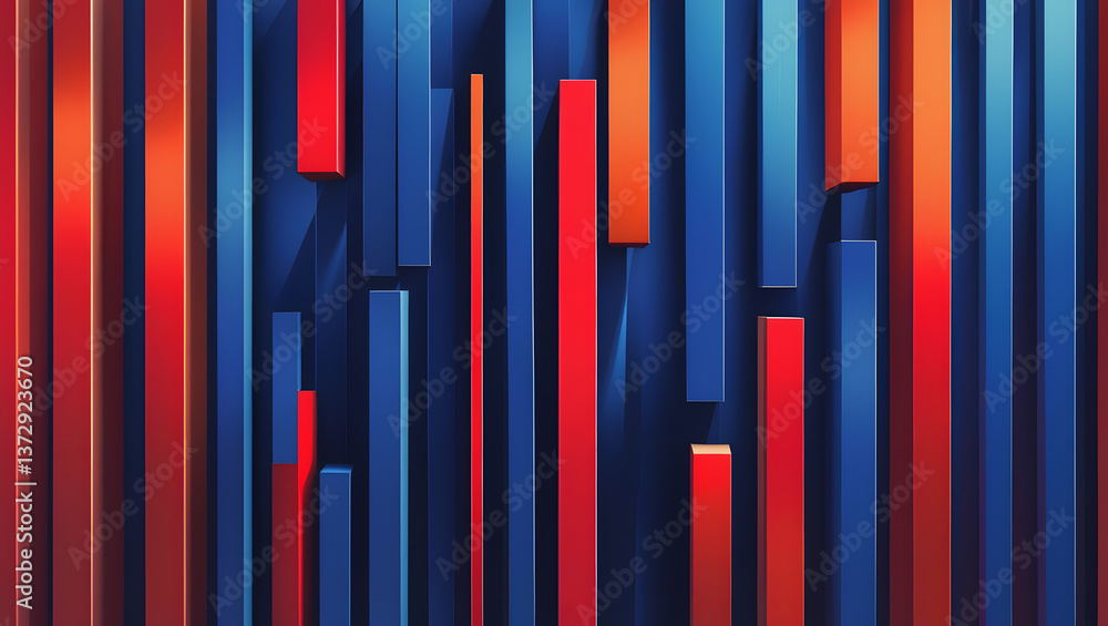 Poster abstract colorful bars: an artistic display of vibrant vertical bars in an array of colors, showcasi