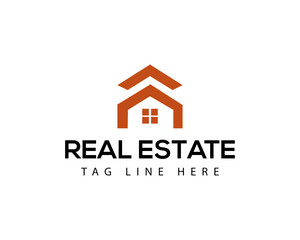 Abstract Illustration of house building  work mark real estate graphic vector House logo Logo design.