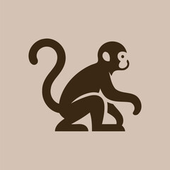 vector illustration of a monkey