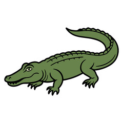 Realistic crocodile Vector Art