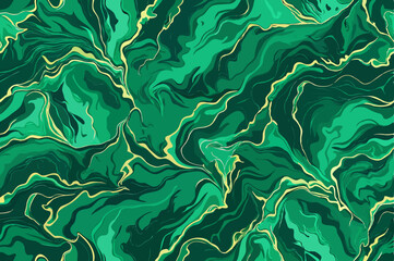 Green marble seamless premium background. Vector illustration.