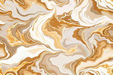 Golden gray marble seamless premium background. Vector illustration.