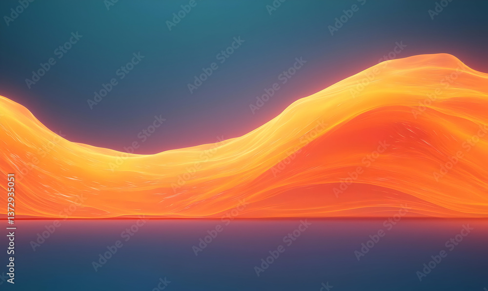 Poster vibrant movement streaks with dynamic flow in abstract background