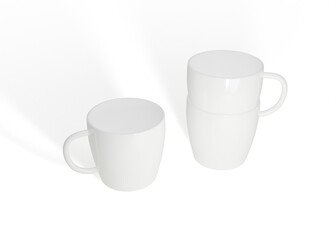 Oval Mug Holder Mockup for Logo and Branding Presentation

