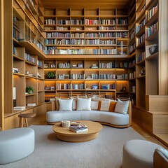 Earthy curtains wooden window frames high resolution picture