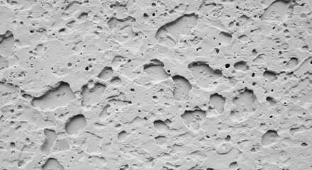 A textured grayscale image showcasing a captivating abstract pattern of pitted and pockmarked surface resembling weathered stone or concrete.