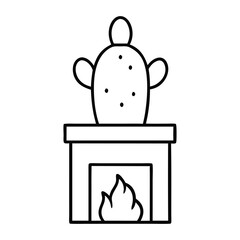 illustration of a candle holder coloring book