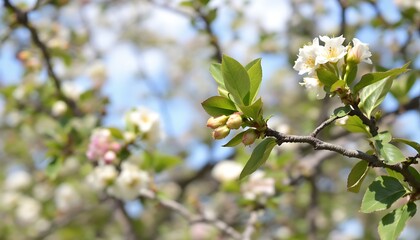 Beautiful pink and white flowers blooming in a colorful garden