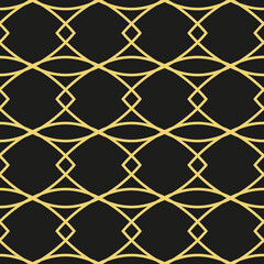 Fototapeta premium Abstract geometric pattern with wavy lines, stripes. A seamless vector background.