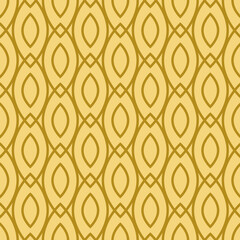 Seamless Geometric Gold and Yellow Pattern Design