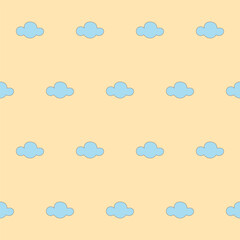 Baby Clothing Textile Seamless Swatch Background. Hand Drawn Doodle Funny Cute Infant Fabric Pattern. Cute Kawaii Whimsical Wrapping, Wallpaper Nursery Design. Vintage Elegant Retro Style. Nappy Cover