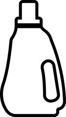 Plastic Bottles or can icon in line. Plastic Water Bottle symbols isolated on transparent background