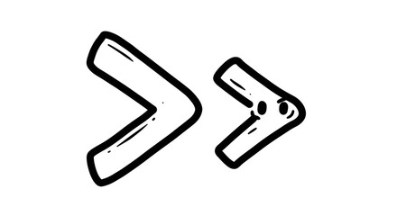 Obraz premium Double Arrow Symbol