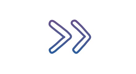 Obraz premium Purple Double Arrow Symbol