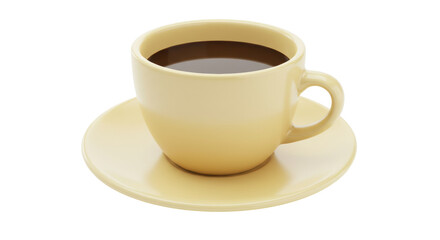 Isolated Cup of Coffee