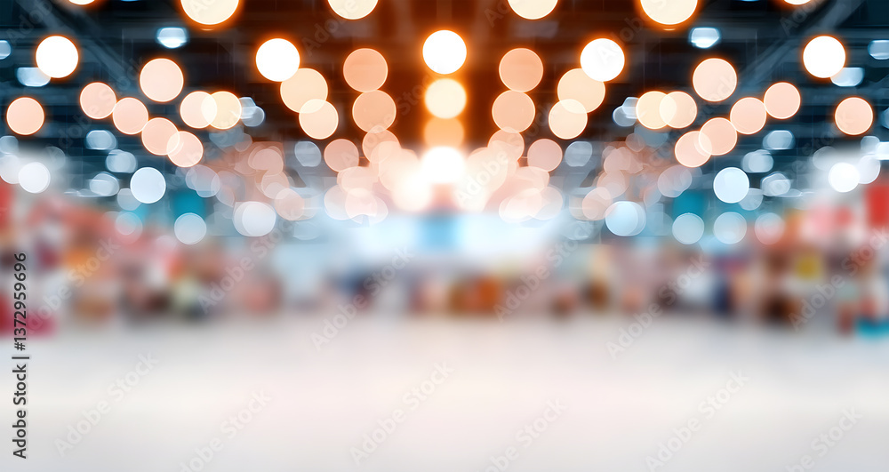 Poster illuminated bokeh dots and soft focus effect creating an expansive, airy atmosphere that invites the