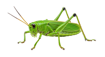 Isolated Green Grasshopper