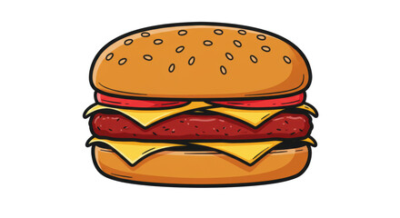 Isolated Burger