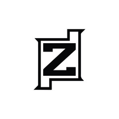 Letter N Logo Icon silhouette Design Template