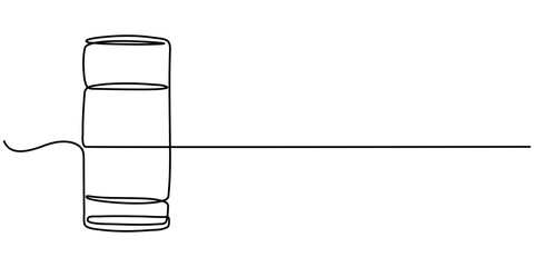 Continuous one line drawing of perfume bottle. Vintage perfume spray outline vector illustration Abstract hand drawn perfume bottle vector. One line continuous drawing illustration. Editable stroke. 