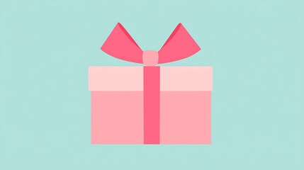 Obraz premium Pink Gift Box Illustration