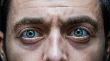 Naklejka premium A series of close-up male portraits, focusing on their faces with emphasis on intense, expressive eyes.