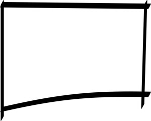 Obraz premium Doodle hand drawn highlight rectangles or frames. Cartoon Geometric shapes for your design. Collection of pencil or pen sketch elements of squares and marks isolated on transparent background.