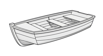 Isolated Rowing Boat © Emma