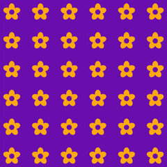 Floral Vector Pattern. Two-color bright spring Flower Ornament Pattern Background - floral graphic design element for web or print.